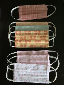Care Bear and Ditsy flannel Mask