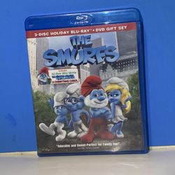 The Smurfs Movie DVD + Blu Ray 