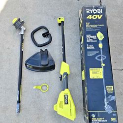 RYOBI 40V Weed Eater String Trimmer EXPAND IT Attachment Capable