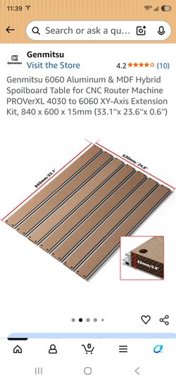 Genmitsu Hybrid replacement table & Spoil board