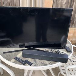 Samsung 40" (diagonal) TV and Bose sound Bar