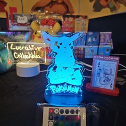 Acrylic Light-Ash and Pikachu 