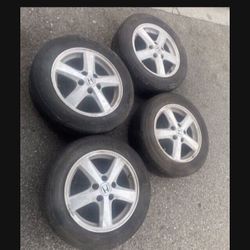 4 —- 205/55r16 5x114.3 5x4.5 Stock Honda Accord Civic Camry Wheels Rims With Tires!!!