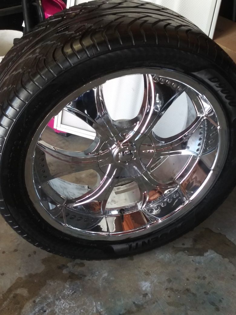 22 inch rims & tires