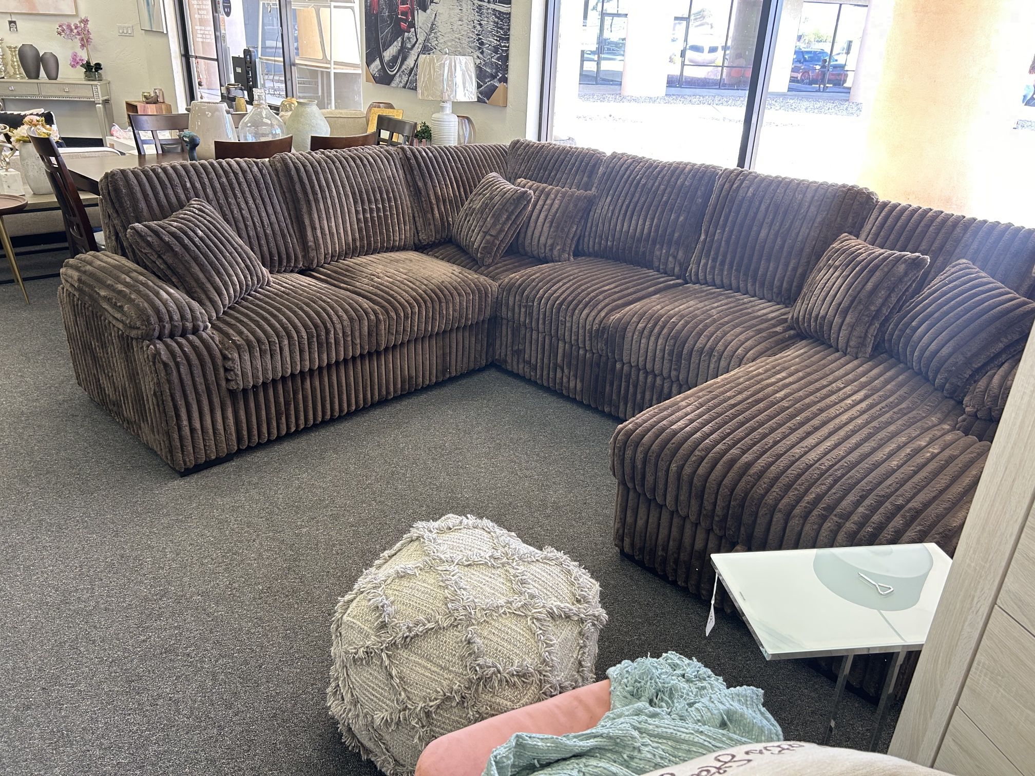 Sleeper Sofa In Teddy Bear Fabric