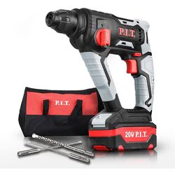 New PIT 20V Brush Cordless 1/2”Hammer Drill 3000mAH battery, Lightweight, 2 Modes