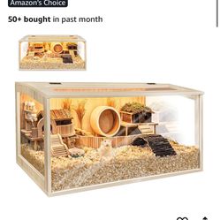 Hamster Cage, Wheel, Bowls And Toys 