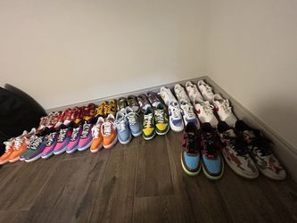 Size 10.5 Nike Forces And Dunks 50 Each Used