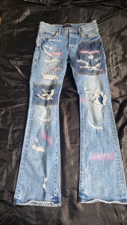 Purple jeans