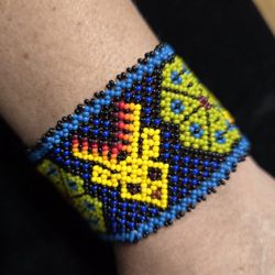 Beautiful Handmade Huichol Art Bracelet $15. Pick-up In Aurora. 