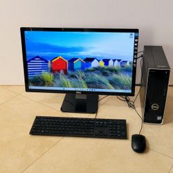 Dell Inspiron Windows 11 Computer Bundle w/ 24 inch FHD Monitor,SSD, WiFi, Bluetooth, HDMI,VGA,3.0 USB-Fast-Like NEW 