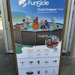 14'x42" Swimming Pool with Filter,  Pump,  Ladder.  New in Sealed Box 