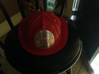 Vintage toy firechief hat