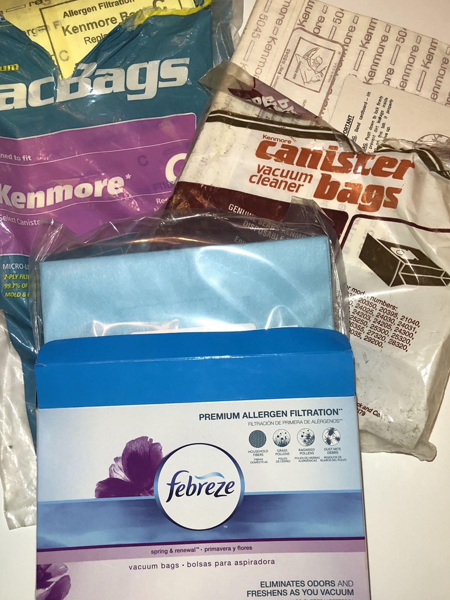 NEW Fabreeze/Kenmore Vacuum Bags (5055/50558)