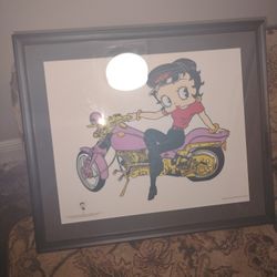 20x17 Betty Boop Framed Picture