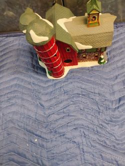 2 Large Lovely deluxe Porcelain Lighted Houses 