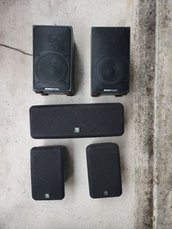 Mixed Boston Acoustics 5-Piece Surround Sound Speakers (No Sub)