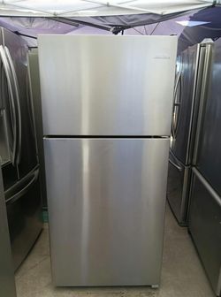 Amana Stainless Steel Top Mount Fridge - Great Condition