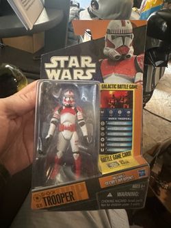Hasbro Star Wars Saga Legends Shock Trooper Action Figure SL15 Galactic Battle Game 3.75"