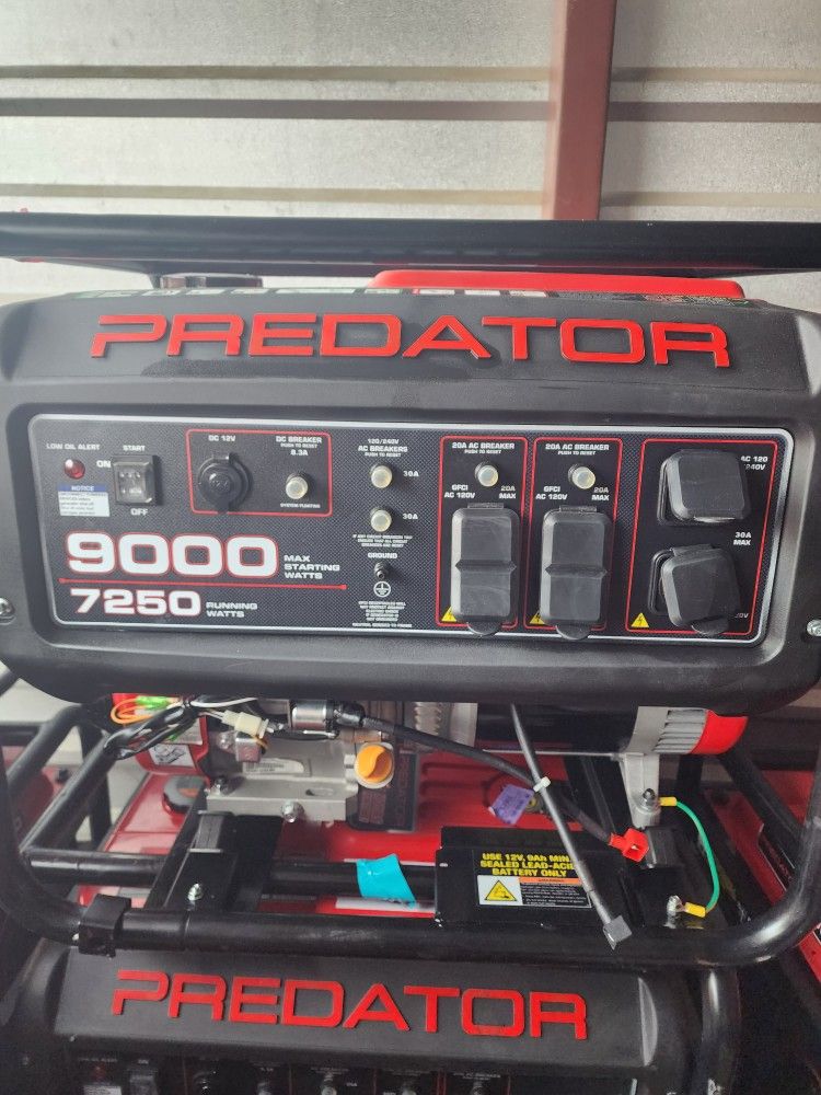 PREDATOR 9000 Watt Gas Powered Portable Generator for Sale in San