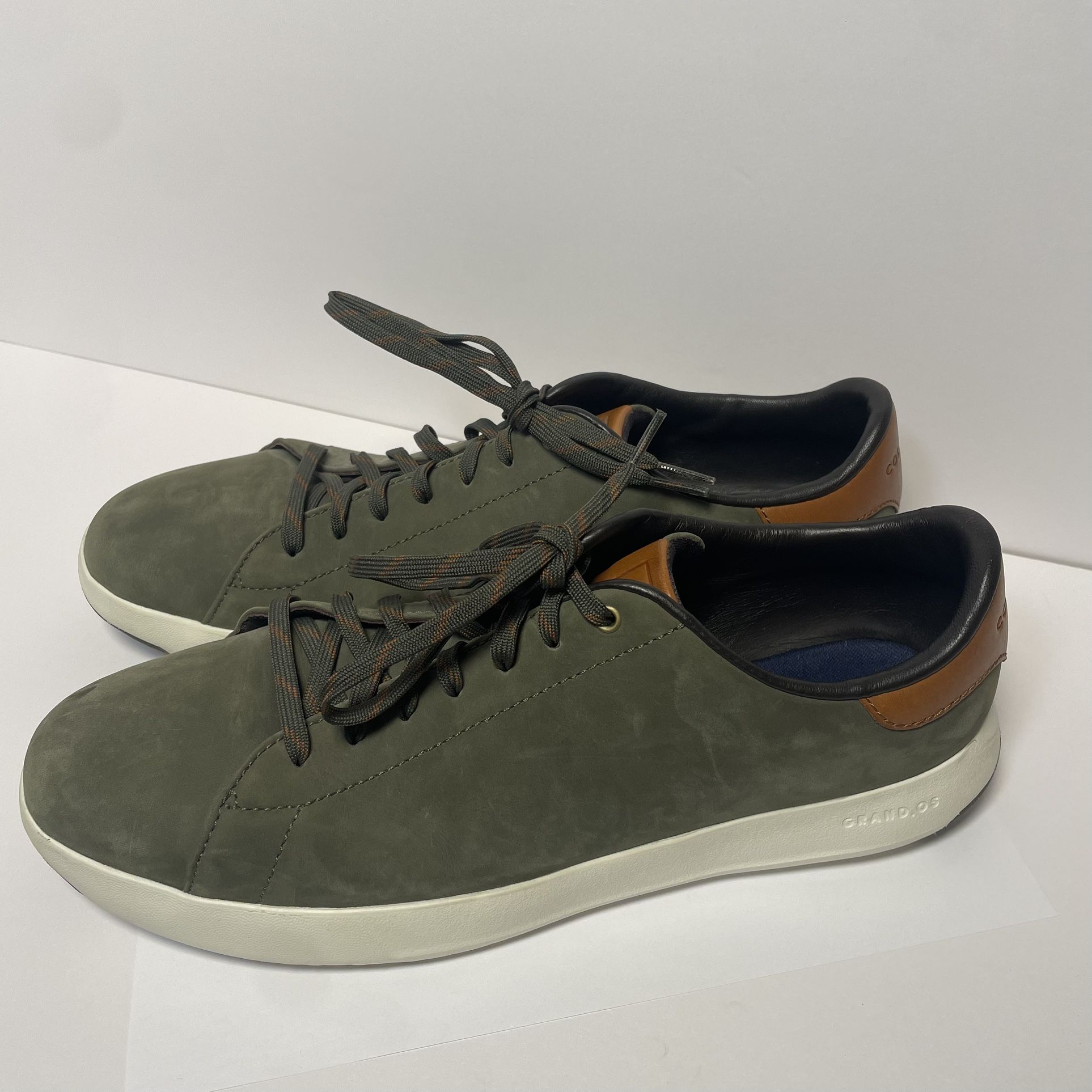 Cole Haan Grandpro Green Leather Tennis Sneaker Casual Shoes Men's Size 12M