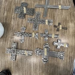 Pewter/ Metal Crosses For Wall Mount