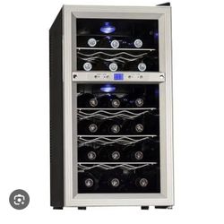 Koldfront TWR247E 14" Wide 24 Bottle Wine Cooler with Dual Cooling - Stainless Steel