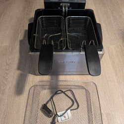 Presto 05466 Steel Deep Fryer Dual Basket Profry