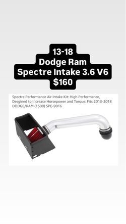 13-18 Dodge Ram Spectre Intake 3.6 V6 $160