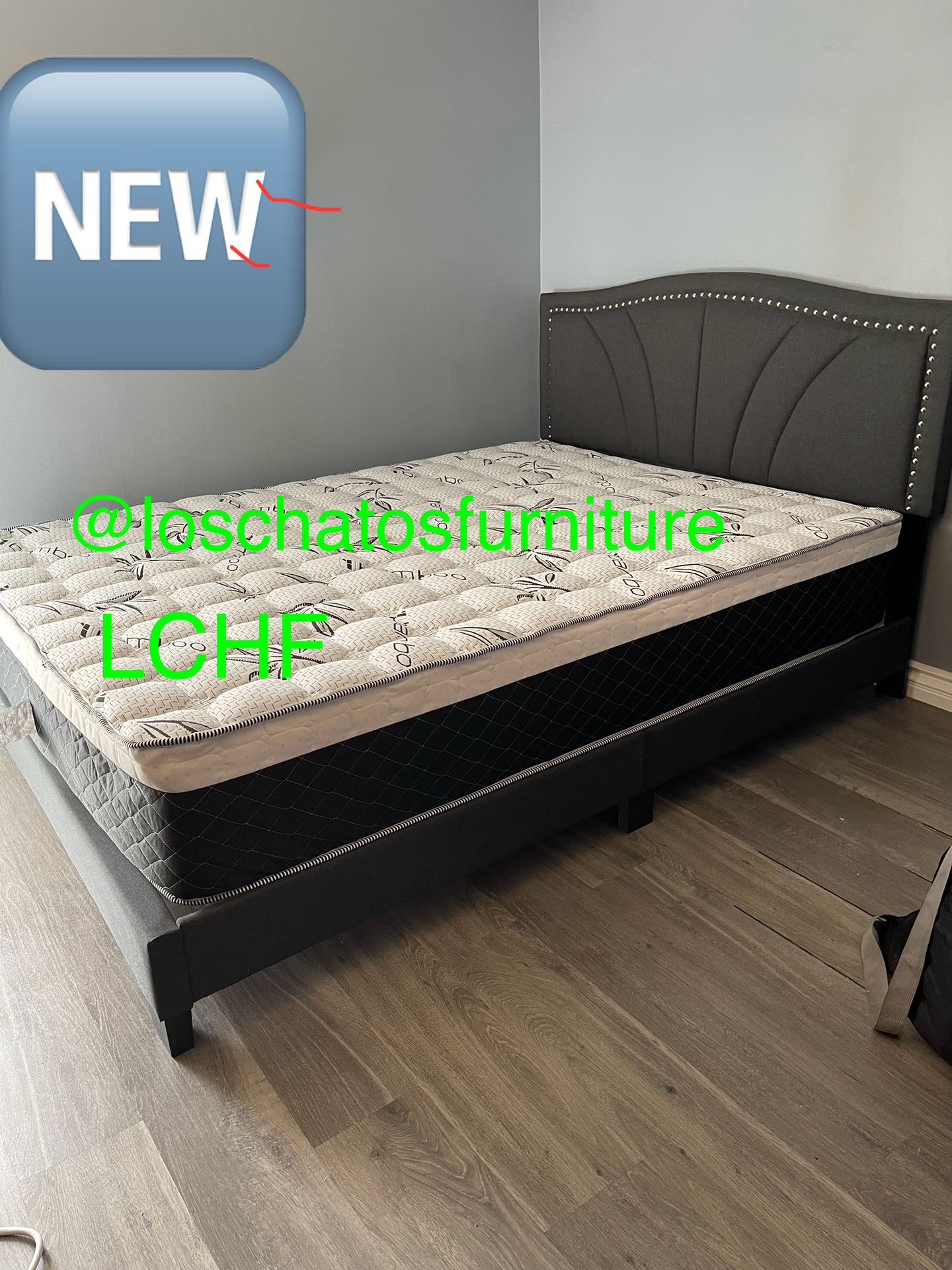 Queen Size Bed Frame With Mattress 