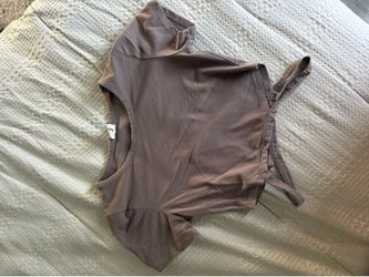 Brown pacsun crop top; size small
