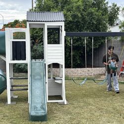 Great little playset. Sealed and weatherproofed