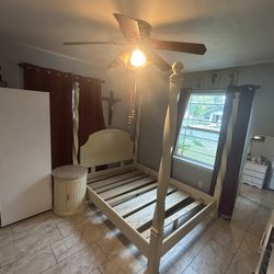 Queen  Bed Frame And Nightstanand  