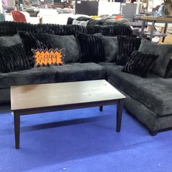 Black Sectional 