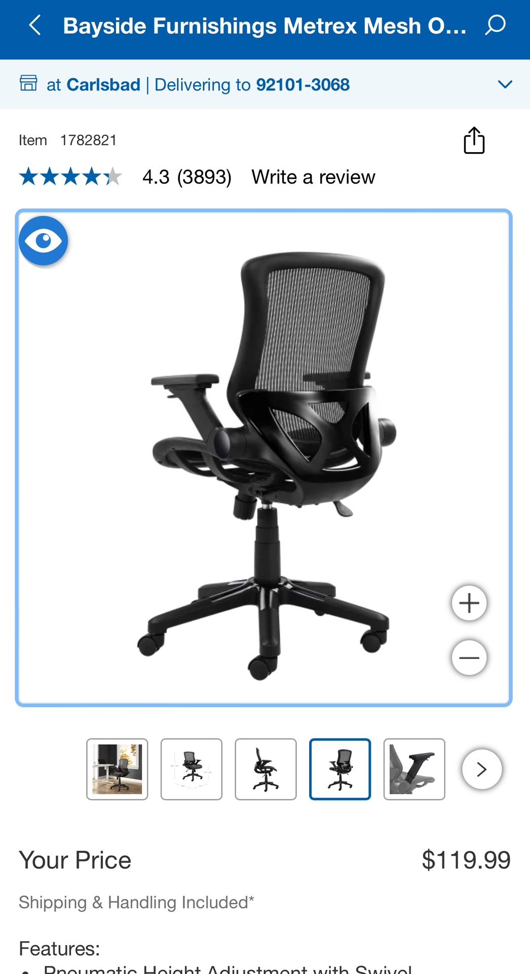Adjustable height Desk Office And Chair