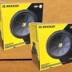 Kicker CWCS15 CompC Bass Speakers 15" Subwoofers 1800 Watts Package 50CWCS154 🚨 Payment Options Available 🚨 No Credit Needed 🚨 