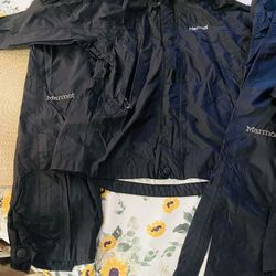 Youth Unisex Marmot Rain/Wind Jacket And Pants 