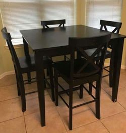 “New in Box” 5-PC Breakfast Pub Table w/ 4 Chairs