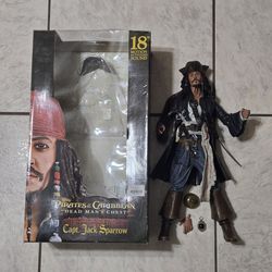 Pirates of the Caribbean 18in motion activated jack sparrow toy figure