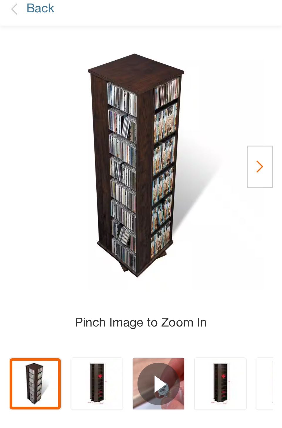DVD / CD Swivel Storage Tower