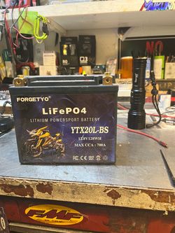 Motorcycle battery lithium