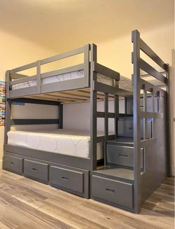 Bunk bed with mattresses on sale