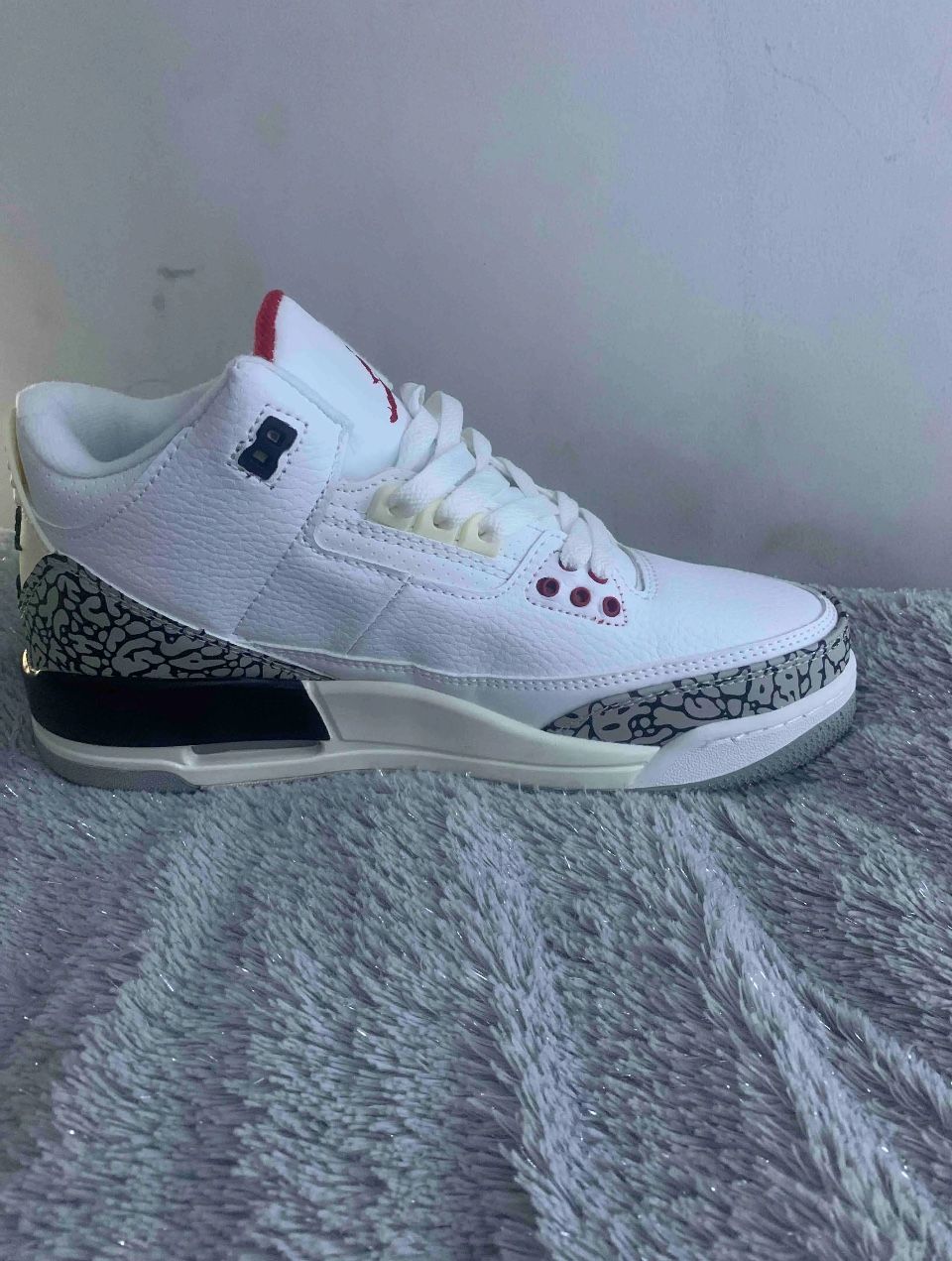 Jordan threes Retro White