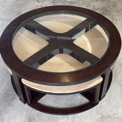 Coffee Table With Stools