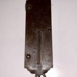 Antique Landers Improved Balance #2 New York Hanging Hook Brass Scale 25 Lb