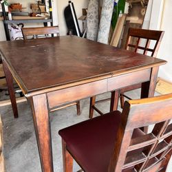 Sturdy DINING Table with Chairs