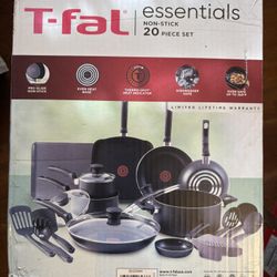 BRAND NEW 20 Piece Pots and Pans Cookware Set, Black