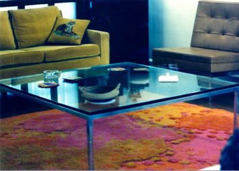 1965 Glass Cocktail Table