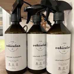 Leather Cleaner Natural W/avocado Oil Lot Of 3