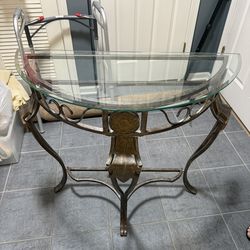 Half circle side/ entry table